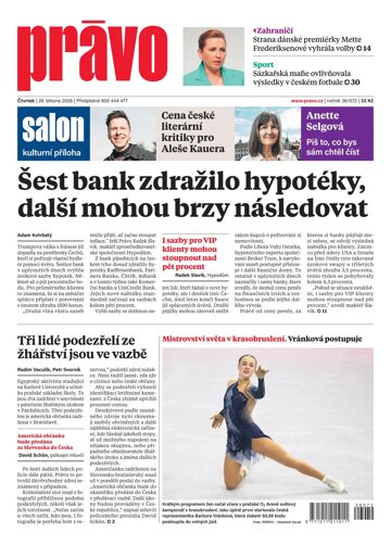 Obálka e-magazínu Deník Právo 26.3.2026