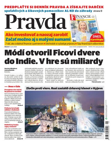 Obálka e-magazínu Pravda 16. 6. 2026