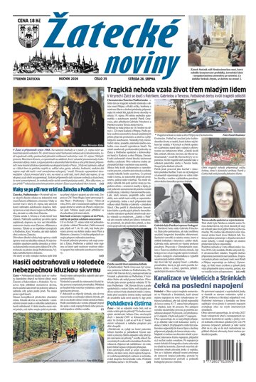 Obálka e-magazínu Žatecké noviny 35/2026