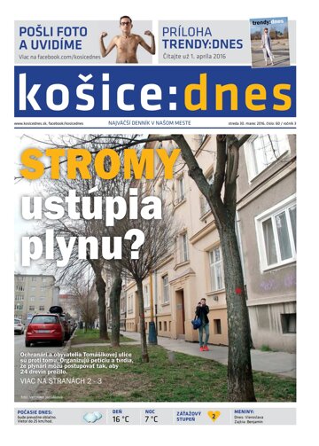 Obálka e-magazínu košice:dnes 30.3.2016