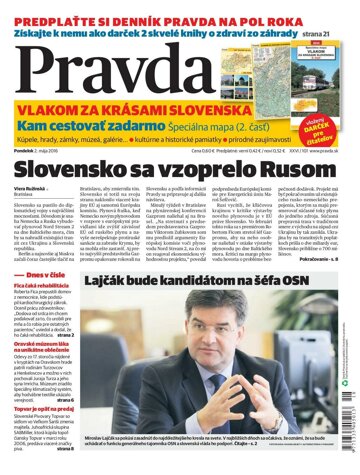 Obálka e-magazínu Pravda 2. 5. 2016