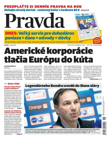 Obálka e-magazínu Pravda 3.5.2016