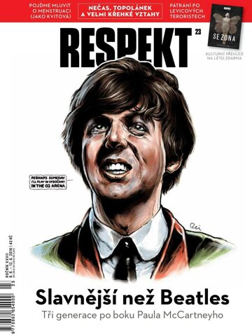 Obálka e-magazínu Respekt 23/2016