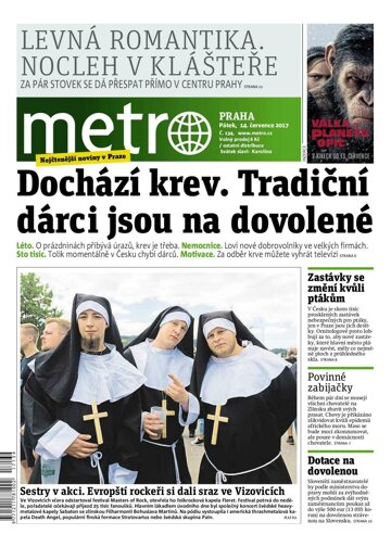 Obálka e-magazínu deník METRO 14.7.2017