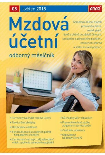 Obálka e-magazínu Mzdová účetní 2018 5/18