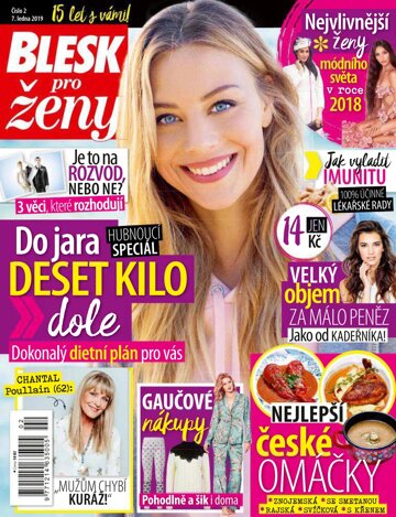 Obálka e-magazínu Blesk pro ženy 7.1.2019