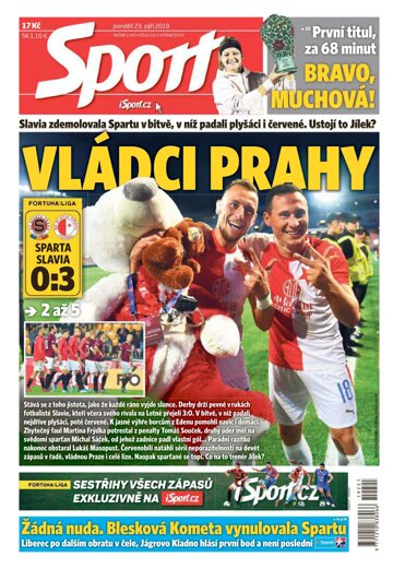 Obálka e-magazínu Sport 23.9.2019