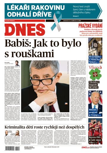 Obálka e-magazínu MF Dnes 22.8.2020