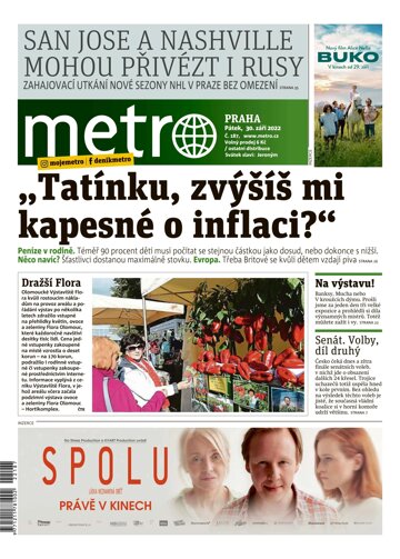 Obálka e-magazínu deník METRO 30.9.2022