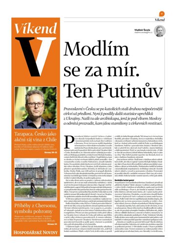 Obálka e-magazínu Hospodářské noviny - příloha Víkend 116 - 16.6.2023 Víkend