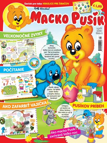 Obálka e-magazínu Macko Pusík 4/2025