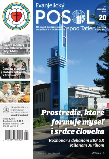Obálka e-magazínu Evanjelický posol spod Tatier 20/2025