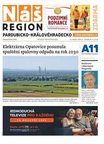 Obálka e-magazínu Náš Region - Pardubicko/Královéhradecko 42/2025