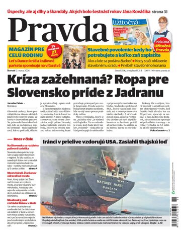 Obálka e-magazínu Pravda 12. 3. 2026