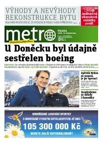 Obálka e-magazínu deník METRO 18.7.2014