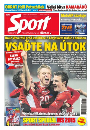 Obálka e-magazínu Sport 28.3.2015