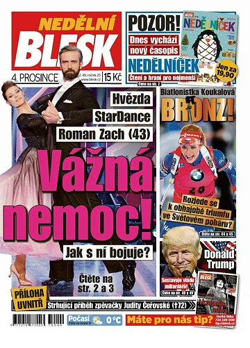 Obálka e-magazínu Nedělní Blesk 4.12.2016