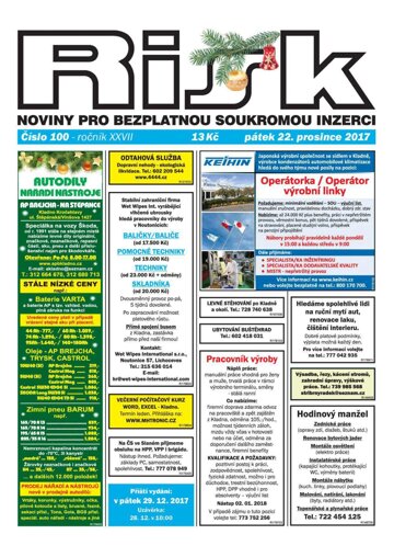Obálka e-magazínu Risk 100/2017