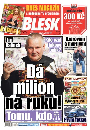 Obálka e-magazínu Blesk 7.12.2018