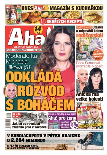 Obálka e-magazínu AHA! 14.11.2019