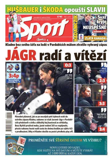 Obálka e-magazínu Sport 6.1.2020