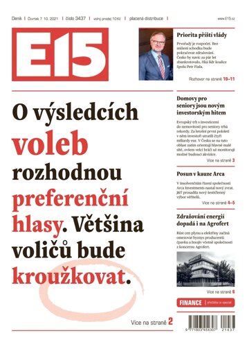 Obálka e-magazínu E15 7.10.2021