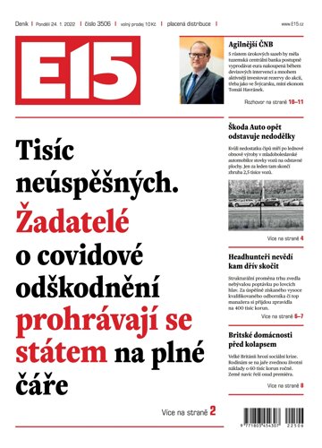 Obálka e-magazínu E15 24.1.2022