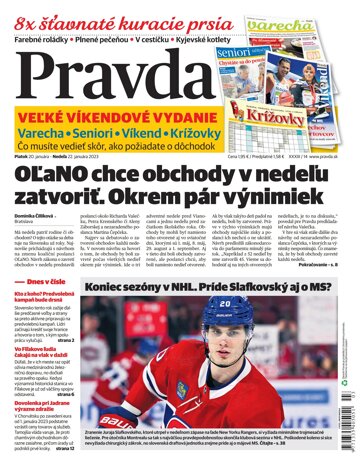 Obálka e-magazínu Pravda 20. 01. 2023