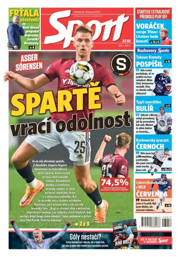 Obálka e-magazínu Sport 8.3.2023