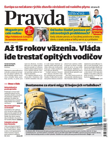 Obálka e-magazínu Pravda 23. 3. 2023