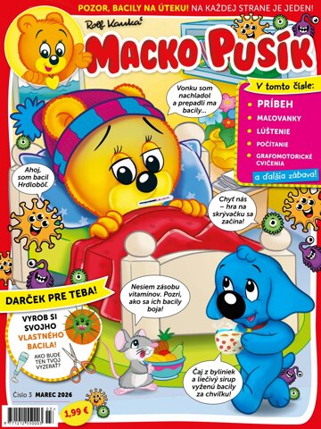 Obálka e-magazínu Macko Pusík 3/2026