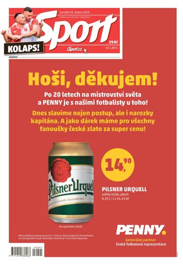 Obálka e-magazínu Sport 20.4.2026
