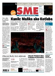 Obálka e-magazínu SME 20.11.2013