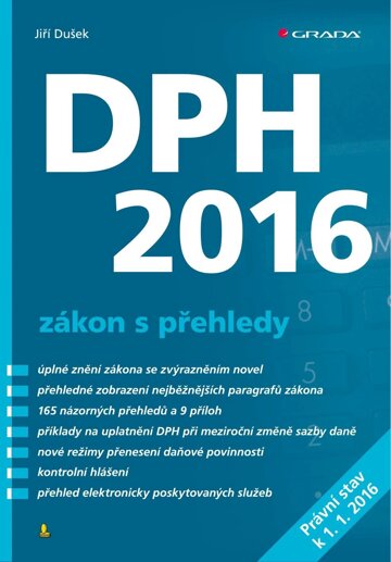 Obálka knihy DPH 2016 - zákon s přehledy