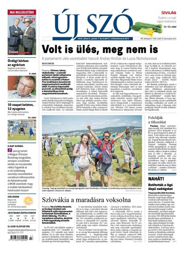 Obálka e-magazínu Új Szó 8.7.2016