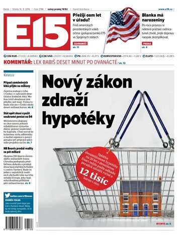 Obálka e-magazínu E15 14.9.2016