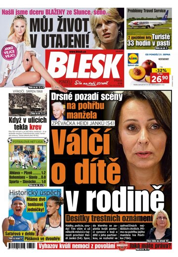 Obálka e-magazínu Blesk 21.8.2017