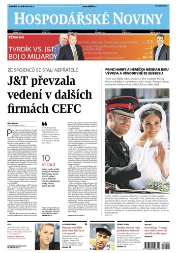 Obálka e-magazínu Hospodářské noviny 096 - 21.5.2018