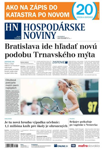 Obálka e-magazínu Hospodárske noviny 10.07.2018hos