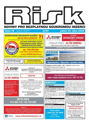 Obálka e-magazínu Risk78/2018