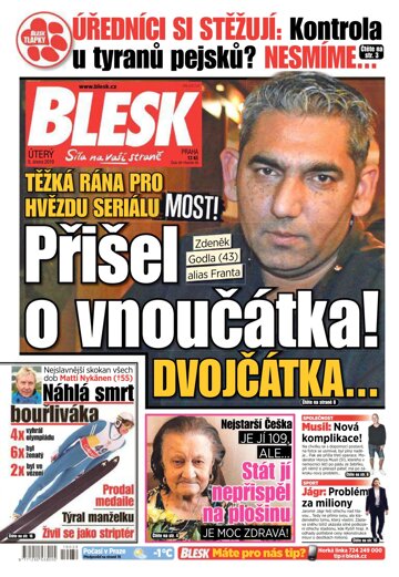 Obálka e-magazínu Blesk 5.2.2019