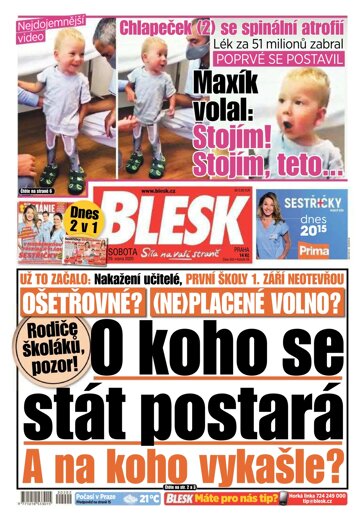 Obálka e-magazínu Blesk 29.8.2020