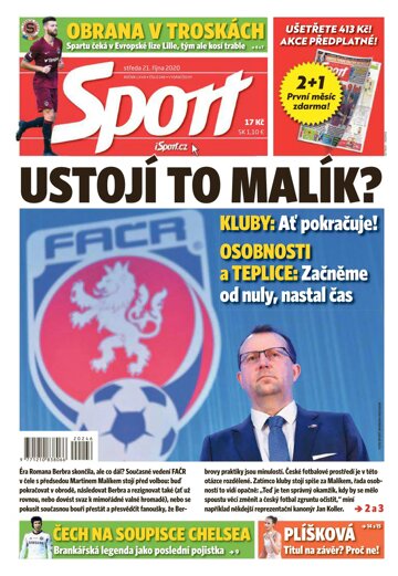 Obálka e-magazínu Sport 21.10.2020