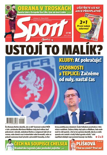 Obálka e-magazínu Sport 21.10.2020