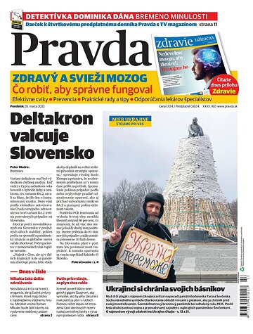 Obálka e-magazínu Pravda 28. 3. 2022