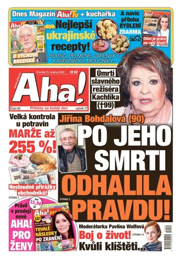 Obálka e-magazínu AHA! 21.4.2022