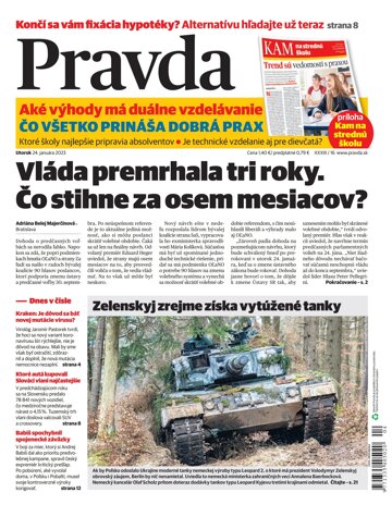 Obálka e-magazínu Pravda 24. 1. 2023