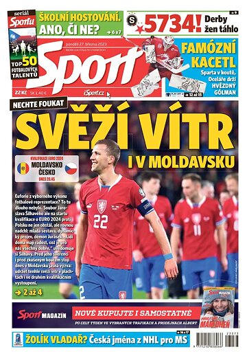 Obálka e-magazínu Sport 27.3.2023