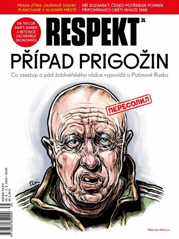 Obálka e-magazínu Respekt 35/2023