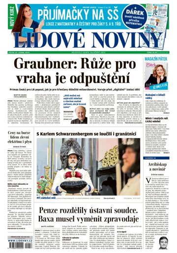 Obálka e-magazínu Lidové noviny 19.1.2024